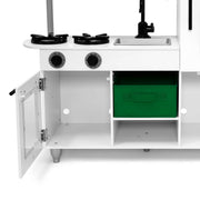 Delta KT86593GN-1652 Children Deluxe Modern Toy Kitchen Playset White