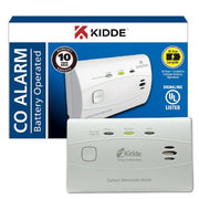 Kidde C3010 Battery-Powered Electrochemical Carbon Monoxide Detector, White