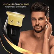 Xtreme Personal Care Touch Up Travel Trimmer, Hypoallergenic Self-Sharpening Blades, Compact, Battery-Powered, 3 Guide Combs (3mm, 6mm, 10mm)