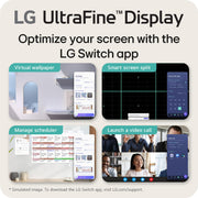 LG UltraFine 27-Inch 4K UHD HDR10 IPS Monitor, White, 27US500-W