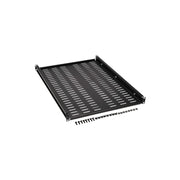 Tripp Lite Adjustable Deep Steel Rack Shelf, 1U Vented, 250 lb Capacity, Black Powder Coat, SRSHELF4PHDVENT