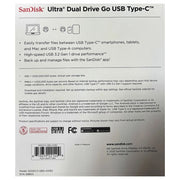 SanDisk SDDDC3-128G-AS162 Ultra Dual Drive Go USB Type-C 128GB 2 Pack USB 3.2 400MB/s (Black)