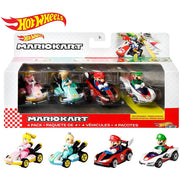 Hot Wheels GXX97 Mario Kart Vehicle 4-Pack, Set of 4 Fan-Favorite Characters