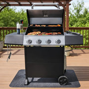 Expert Grill EX5704430716002 Gas Grill, 4-Burner Propane Gas Grill with Side Table and Wheels, Stainless Steel