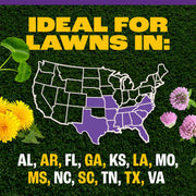Pennington Full Season Southern Weed and Feed Lawn Fertilizer with Crabgrass Control, 25-0-14 N-P-K, 8 lb, 2,500 sq ft Coverage, 100551227