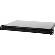 Synology RackStation RS422+ 4-Bay Rackmount NAS, AMD Ryzen R1600 Dual-Core 2.6 GHz, 2 GB DDR4 RAM, RAID Support, Dual Gigabit Ethernet, Diskless