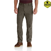 Carhartt Men's Relaxed Straight Rigby Double-Front Work Utility Pants with Rugged Flex Stretch, Tarmac, 32W x 34L, 102802-217