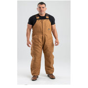 Berne Heritage Insulated Duck Bib Overalls - Bark - L - Short