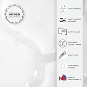 Smart Tiles Peel and Stick Backsplash - X-Large 5 Sheets of 22.56'' x 11.58'' 3D Adhesive Tile for Kitchen, Bathroom, Wall Tile, Arabesco White, Pack of 5 (SM1177G-05-QG_FBA)