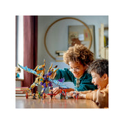 LEGO 71836 NINJAGO Arc Dragon of Focus Battle Playset - 8 Minifigures Included - Interactive Dragon Toy for Ages 9 and Up
