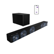 Ultimea Poseidon M60 Boom Soundbar, 31.5 in, 5.1 Channel Dolby Atmos, Bluetooth 5.4, Wired Wooden Subwoofer, 340W Peak Power, HDMI eARC, U3722