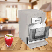 Frigidaire EFIC220 Gallery 33 lbs. Touchscreen Nugget Ice Maker - Stainless Steel Accent, Grey