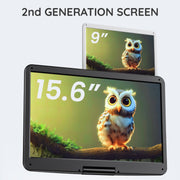 BOIFUN Portable DVD Player with 15.6 Large HD Screen 6 Hours Rechargeable Battery Support USB/SD