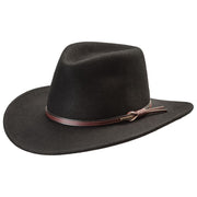 Stetson Bozeman Crushable Wool Cowboy Hat - Black - M