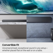 Samsung HW-QS700F Q-Series 3.1.2 Channel Soundbar with Wireless Subwoofer, Dolby Atmos, Convertible Fit, Black