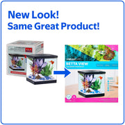 Vibrant Life Betta View Aquarium Starter Kit, 1.5 Gallon, White LED Light, Internal Power Filter