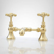 Bridge Lavatory Faucet with Mushroom Type Overflow Drain - PB