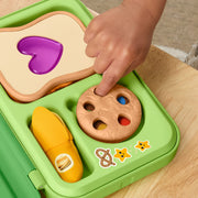 Fisher-Price Friendship Forest Activity Lunchbox, Camping-Themed Pretend Play Toy, Multi-Color, 9 Pieces, JLC01
