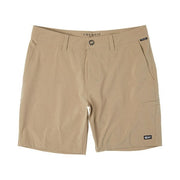 Pelagic Mako Hybrid Men's Fishing Shorts, Built-In 4-Way Stretch, Water-Repellent, Stain-Resistant, Dark Khaki, 34 in Waist, 20 in Outseam, 1002232005