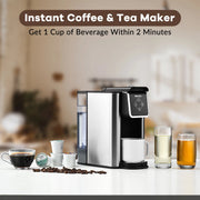Mecity KC101 Coffee Maker 3-in-1 Single Serve Coffee Machine, for K-Cup Coffee Capsule Pod, Ground Coffee