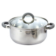 Cook N Home 02410 12 Piece Stainless Steel Cookware Set, Silver