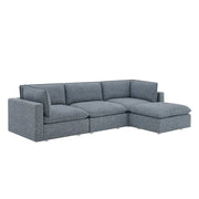 Better Homes & Gardens Weston Cloud Modular Sectional Sofa, Heathered Blue (Box 2 of 4 Right Corner)