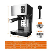 JASSY Automatic Espresso Coffee Machine Latte Coffee Maker All-in-one Espresso Machine With Milk Froth