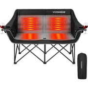 SPECSTAR VH1521US Heated Double Camping Chair with Wine Glass Holders