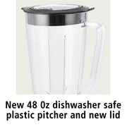 Mainstays MS340340791403 500 W 48 oz Jar 6-Speed Blender, Black