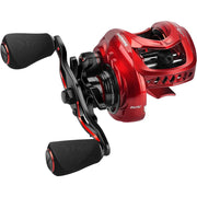 KastKing MegaJaws Elite Baitcasting Fishing Reel, AutoMag Dual Braking System, 17.6 lb Carbon Fiber Drag, 9.1:1 Gear Ratio, CNC Aluminum Frame, Carbon Side Cover, 6.2 oz