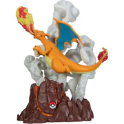 Jazwares Pokmon Charizard Deluxe Collector Statue, 13 Inch, Light FX with Glowing Lava and Flames, Official Licensed Action Figure, PKW3173
