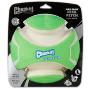 Canine Hardware 32300 Chuckit! Kick Fetch Max Glow Dog Toy Ball, Large, Green