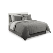 Mainstays 11 Piece Bed in a Bag, Double, Grey, Full