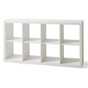 Hometrends BH61100005913WH 8 Cube Bookcase Organizer in White, 56''
