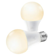 Globe Electric 34209 Smart 2pk 60W Equivalent Soft White LED Wi-Fi Enabled Voice Activated A19 E26 Frosted Light Bulb