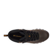 Columbia Newton Ridge Plus II Waterproof Men's Hiking Boots, Cordovan/Squash Leather Mesh Upper, Omni-Grip Traction, Techlite Midsole, Size 9.5, 1594731
