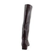 Madden Girl Florance Womens Knee-High Dress Boots, Low 1.5-Inch Block Heel, Zip-Up Closure, Round Toe, Size 9 M Brown