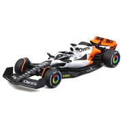 Bburago Formula 1 McLaren Die-Cast Model Car Set, 7 Vehicles, 1/43 Scale, Display Stand Included, Multi-Color, 38169
