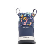 Columbia Snowtrot Mid Kids Snow Boots, Insulated with Omni-Heat Thermal Reflective Lining, Omni-Shield Water Resistant, Omni-Grip Traction, Pull-On, Nocturnal Wildflower Whimsy, Size 6, 207891