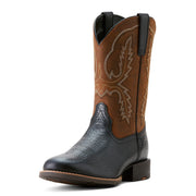 Ariat Sport Stratten Western Boots for Men - Black Adobe - 8M