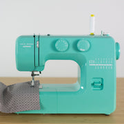 Janome 001crystal Arctic Crystal Easy-to-Use Sewing Machine with Interior Metal Frame, Bobbin Diagram, Tutorial Videos, Made with Beginners in Mind!