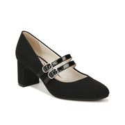 LifeStride True Women's Mary Jane Pumps, Black Micro, 2.3in Block Heel, Size 8 Wide, I7651M1001