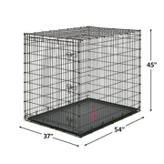 MidWest Homes For Pets SL54 XX-Large Single Door Metal Wire Dog Crate, 54