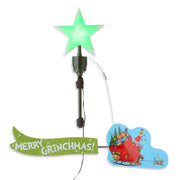 Mr. Christmas Grinch Sleigh Animated Christmas Tree Topper, 21.75 in, Green