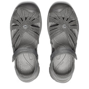 KEEN Rose Casual Closed Toe Athletic Sandal, Water-Resistant Quick-Dry Textile, Gargoyle/Raven, Women's 7.5 Medium, 1016733