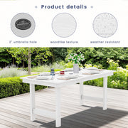SERWALL Outdoor Dining Table, 67