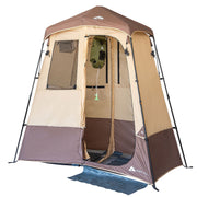 Ozark JCA-73584SWC2 Trail 2-Room Shower & Utility Tent Combo Includes 5-Gallon Water Container, Easy Setup, Maximum Occupancy