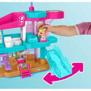 Fisher Price Little People Barbie Beach House Toddler Playset with Two Figures, Three Floors, Interactive Accessories, Multi-Color