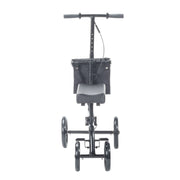 Equate EQKW501 Folding Knee Walker Alternative to Crutches, 10in Front Wheels, 350lb Weight Capacity