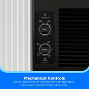 Midea MAW05M1WBL-T 5,000 BTU Mechanical Window Air Conditioner, Black, Covers Up to 150 Sq. Ft., Easy Installation